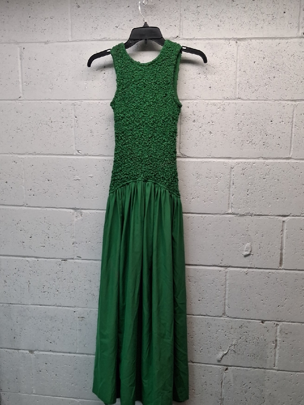 Womens The Wolf Gang Green Textured Bodice Maxi Dress